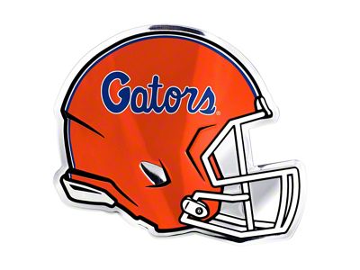University of Florida Embossed Helmet Emblem; Blue, Green and Orange (Universal; Some Adaptation May Be Required)