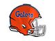 University of Florida Embossed Helmet Emblem; Blue, Green and Orange (Universal; Some Adaptation May Be Required)