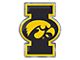University of Iowa Embossed Emblem; Gold and Black (Universal; Some Adaptation May Be Required)