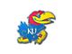 University of Kansas Embossed Emblem; Blue and Red (Universal; Some Adaptation May Be Required)