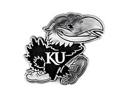 University of Kansas Molded Emblem; Chrome (Universal; Some Adaptation May Be Required)