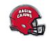 University of Louisiana-Lafayette Embossed Helmet Emblem; Red (Universal; Some Adaptation May Be Required)