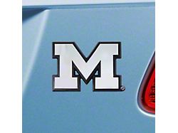 University of Michigan Emblem; Chrome (Universal; Some Adaptation May Be Required)