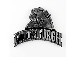 University of Pittsburgh Molded Emblem; Chrome (Universal; Some Adaptation May Be Required)