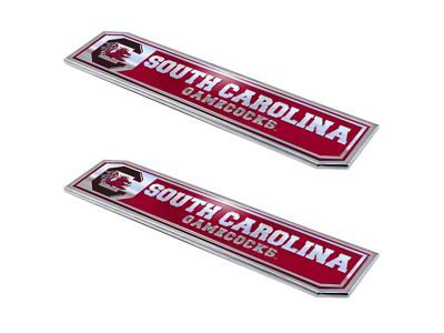 University of South Carolina Embossed Emblems; Red (Universal; Some Adaptation May Be Required)