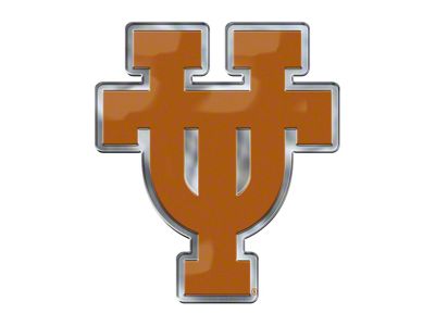 University of Texas Embossed Emblem; Orange (Universal; Some Adaptation May Be Required)