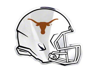 University of Texas Embossed Helmet Emblem; Orange (Universal; Some Adaptation May Be Required)