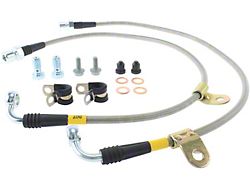StopTech Stainless Steel Braided Brake Line Kit; Front (06-11 V6 RWD Charger Charger w/ Solid Rear Rotors)