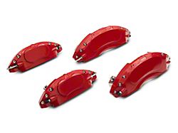 SR Performance Red Caliper Covers; Front and Rear (11-22 R/T w/ Dual Piston Front Calipers; 2014 RChallengerye Redline; 17-22 GT, T/A; 12-22 SXT w/ Dual Piston Front Calipers)