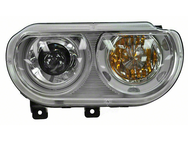 HID Headlight; Chrome Housing; Clear Lens; Passenger Side (08-14 w/ Factory HID Headlights)
