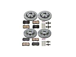PowerStop OE Replacement Brake Rotor and Pad Kit; Front and Rear (06-14 Charger SRT8; 15-17 Charger Scat Pack; 2017 Charger R/T 392; 18-23 Charger w/ 4-Piston Front Calipers)