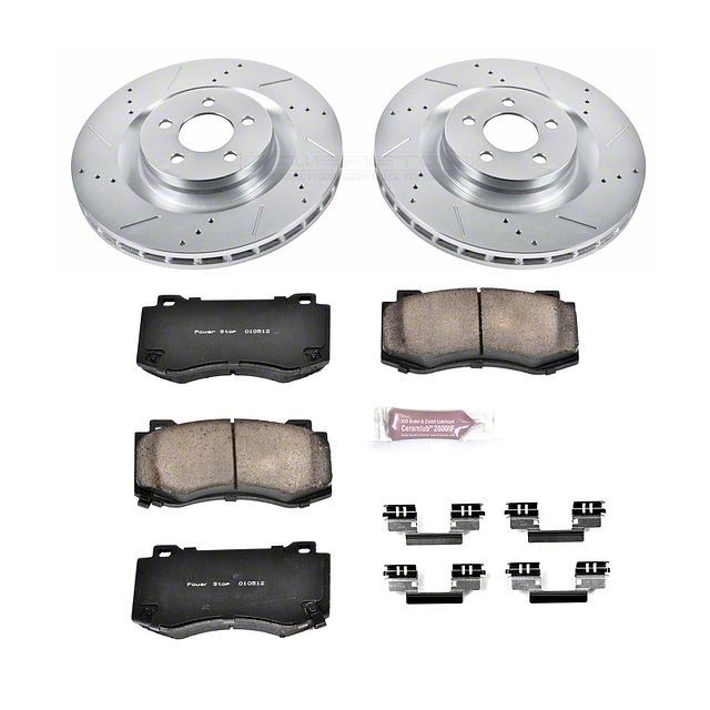 PowerStop Challenger Z23 Evolution Sport Brake Rotor and Pad Kit; Front