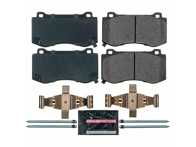 PowerStop Z23 Evolution Sport Carbon-Fiber Ceramic Brake Pads; Front Pair (06-14 SRT8; 15-17 Scat Pack; 2017 R/T 392; 18-22 w/ 4-Piston Front Caliper)