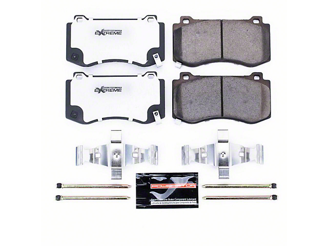 PowerStop Z26 Extreme Performance Ceramic Brake Pads; Front Pair (06-14 Charger SRT8; 15-17 Charger Scat Pack; 2017 Charger R/T 392; 18-22 Charger w/ 4-Piston Front Calipers)