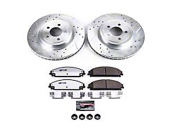 PowerStop Z26 Street Warrior Brake Rotor and Pad Kit; Front (06-14 Charger w/ Dual Piston Front Calipers; 15-17 Charger Daytona, R/T, AWD SE, AWD SXT; 18-22 Charger w/ Dual Piston Front Calipers)