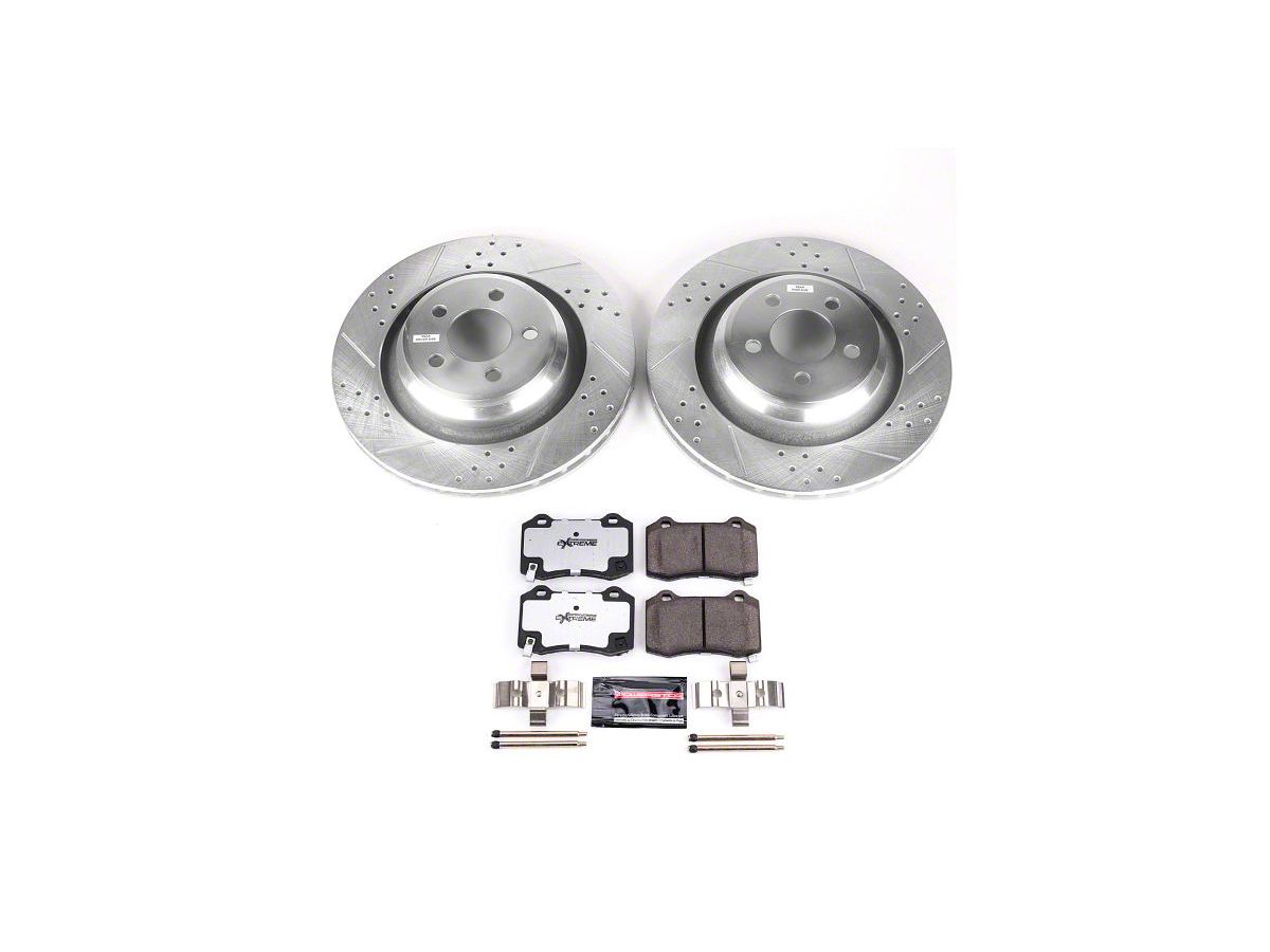 Power Stop K4583 Rear Brake Kit with Drilled//Slotted Brake Rotors and Z23 Evolution Ceramic Brake Pads