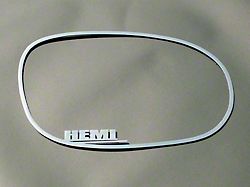 Brushed Side Mirror Trim with HEMI Logo (08-14 All)