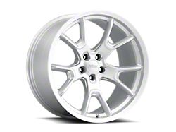 Voxx Replica 50th Anniversary Style Matte Silver Wheel; Rear Only; 20x10.5 (08-22 Challenger, Excluding AWD & Demon)