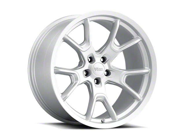 Voxx Replica 50th Anniversary Style Matte Silver Wheel; Rear Only; 20x10.5 (08-22 RWD Challenger)