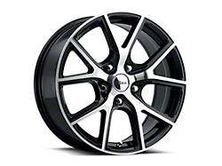 Voxx Lumi Gloss Black Machined Wheel; Rear Only; 20x10 (08-22 Challenger, Excluding AWD & Demon)