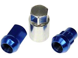 Blue Acorn Wheel Lug Nut Lock Set; M14x1.50; Set of 20 (99-22 Silverado 1500)