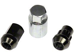 Hyper Black Acorn Wheel Lug Nut Lock Set; M14x1.50; Set of 20 (99-22 Sierra 1500)