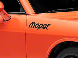 Officially Licensed MOPAR Decal; Black (08-13 Challenger)