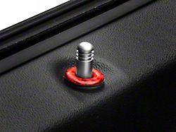 SpeedForm Door Lock Trim; Red Carbon (08-14 Challenger)
