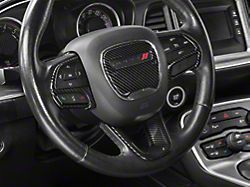SpeedForm Steering Wheel Trim; Carbon Fiber (15-23 Challenger)