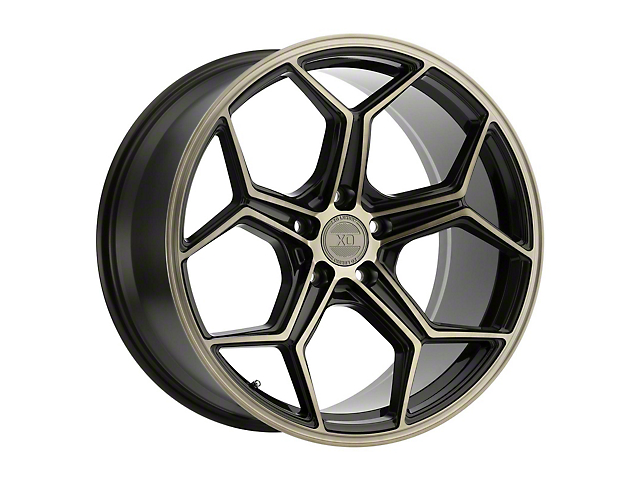XO Luxury Helsinki Dark Bronze Wheel; Rear Only; 22x10.5 (08-22 RWD Challenger, Excluding Widebody)