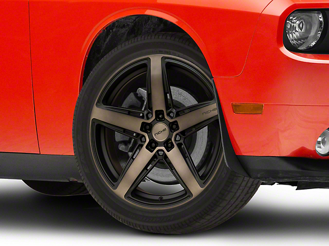 Niche Teramo Matte Black with Double Dark Tint Wheel; 20x9.5 (08-22 RWD Challenger, Excluding Widebody)