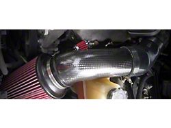 Short Ram Cold Air Intake with Oiled Filter for 80 to 87mm Throttle Bodies; Carbon Fiber (08-10 3.5L Challenger)