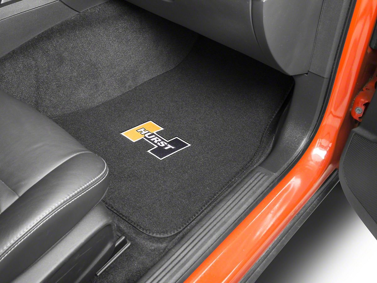 Hurst Challenger Front Rear Floor Mats W Gold Hurst Logo