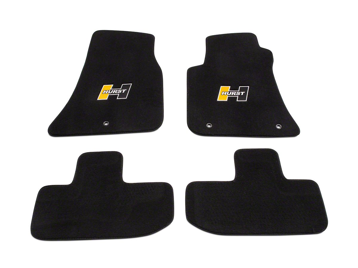 Hurst Challenger Front Rear Floor Mats W Gold Hurst Logo