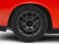 Konig Ampliform Dark Metallic Graphite Wheel; Rear Only; 18x10 (08-22 V6 RWD Challenger)