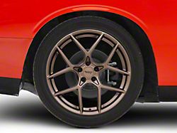 American Racing Crossfire Matte Bronze Wheel; Rear Only; 20x10.5 (08-22 RWD Challenger, Excluding Widebody)
