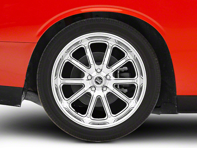 US Mag Rambler Chrome Wheel; Rear Only; 20x10.5 (08-22 RWD Challenger, Excluding Widebody)