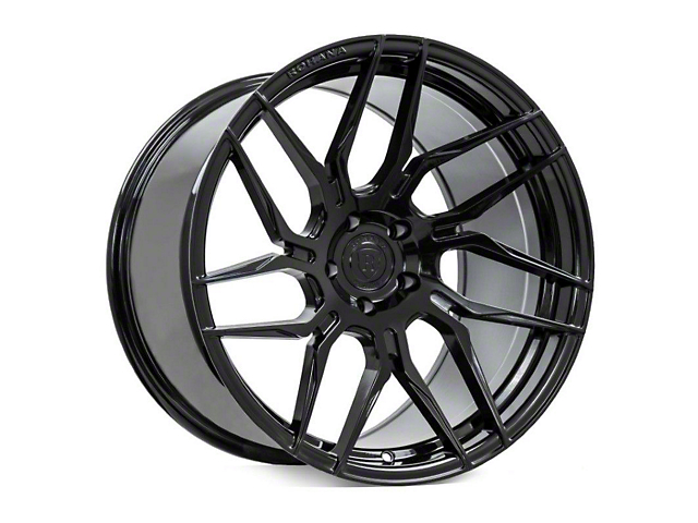 Rohana Wheels RFX7 Gloss Black Wheel; Rear Only; Left Directional; 20x11 (08-22 RWD Challenger, Excluding Widebody)