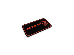 American Brothers Design Hellcat Supercharger Badge with SRT Hellcat Logo; Brilliant Black Base/Bright Silver Fill (15-22 Challenger Hellcat)