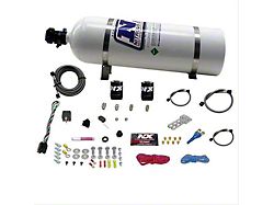 Nitrous Express Dodge EFI Single Nitrous Nozzle System; 15 lb. Bottle (Universal; Some Adaptation May Be Required)