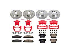 PowerStop Z23 Evolution Sport Brake Rotor, Pad and Caliper Kit; Front and Rear (06-11 Charger w/ Dual Piston Front Calipers)