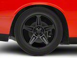 SRT Demon Style Satin Black Wheel; Rear Only; 20x10.5; 22mm Offset (08-23 RWD Challenger, Excluding Widebody)