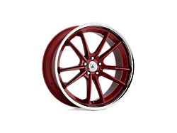 Asanti Sigma Candy Red with Chrome Lip Wheel; Rear Only; 20x10.5 (08-22 RWD Challenger, Excluding Widebody)