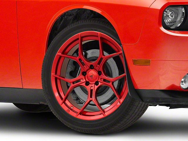 Asanti Monarch Candy Red Wheel; 20x9 (08-22 RWD Challenger, Excluding Widebody)
