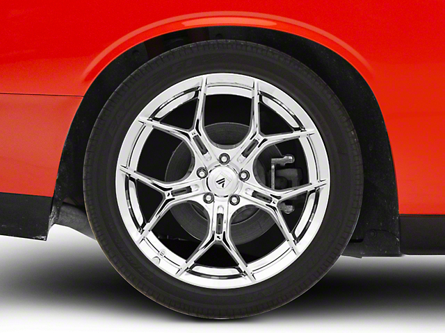 Asanti Monarch Chrome Wheel; Rear Only; 20x10.5 (08-22 RWD Challenger, Excluding Widebody)
