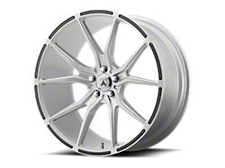 Asanti Vega Brushed Silver with Carbon Fiber Insert Wheel; Rear Only; 20x10.5 (08-22 RWD Challenger, Excluding Widebody)