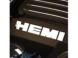 HEMI Engine Shroud Letters; Polished (09-23 5.7L HEMI Challenger)