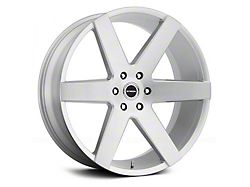 Strada Coda Brushed Face Silver Wheel; 20x8.5 (08-22 RWD Challenger, Excluding Widebody)