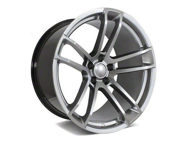 Factory Style Wheels Flow Forged Widebody 2 Style Crystal Gray Wheel; 20x9.5 (08-23 RWD Challenger, Excluding Widebody)