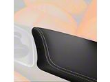 Armrest Cover; Black Leather with White Stitching (15-23 Challenger)